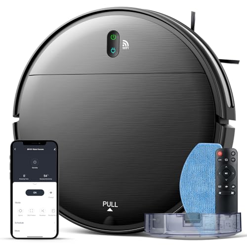 Fi/Voice/App, Strong Suction, Ease of Use, Self-Charging Robotic Vacuum, Slim, Ideal for Hard Floor, Pet Hair, Carpet