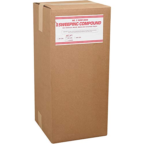 POLY LOGIC Gritless Sweeping Compound, 50 lb. Bag, Brown, 1/Each