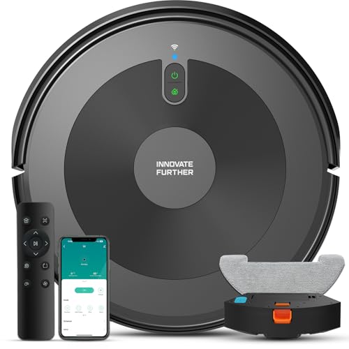 Free & Alexa/APP Control & Schedule Cleaning, Self-Charging Robotic Vacuum for Pet Hair, Hard Floor, Carpet Vacuuming