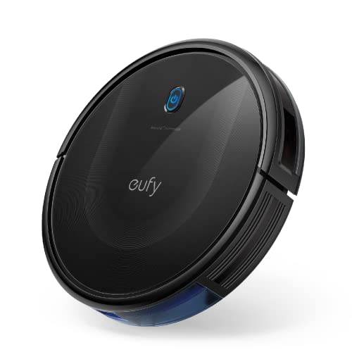 Charging Robotic Vacuum Cleaner, Cleans Hard Floors to Medium-Pile Carpets, Black