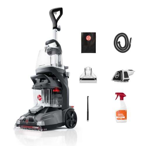 Hoover PowerScrub XL Pet carpet cleaner deep cleaning a living room