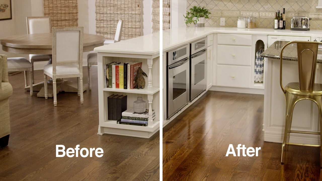 Wooden floors looking dull?  This paint changed EVERYTHING!