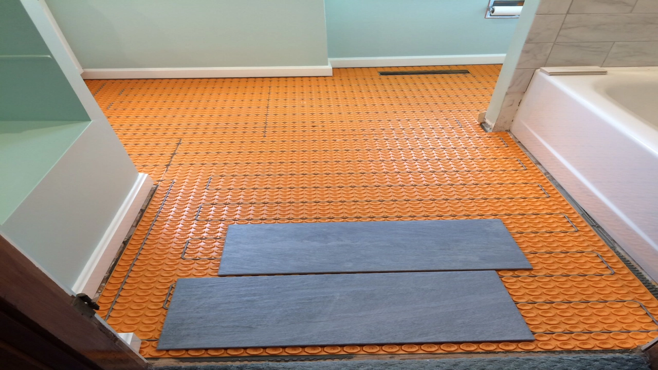 bathroom floor heating