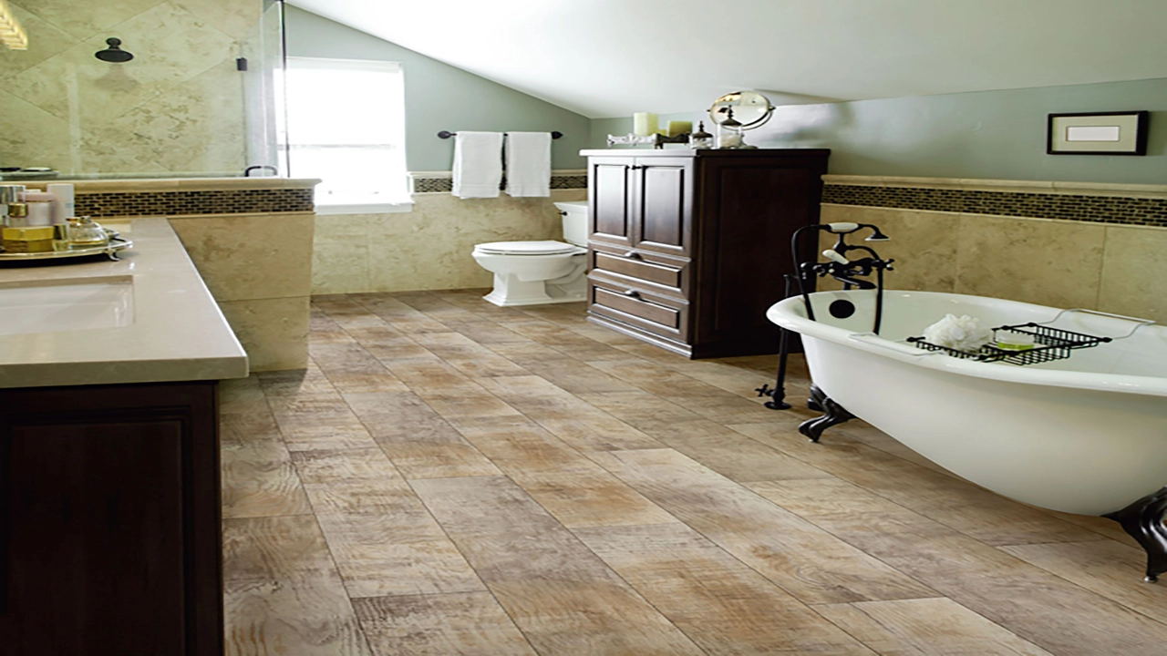 bathroom flooring vinyl