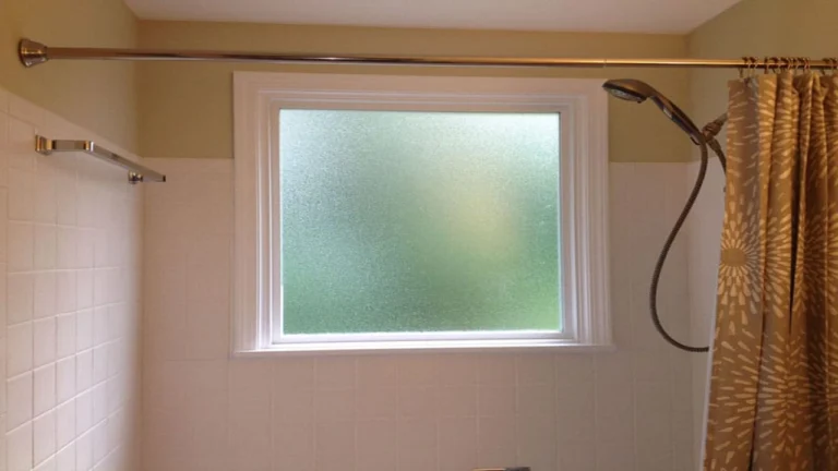 cover a window in a shower