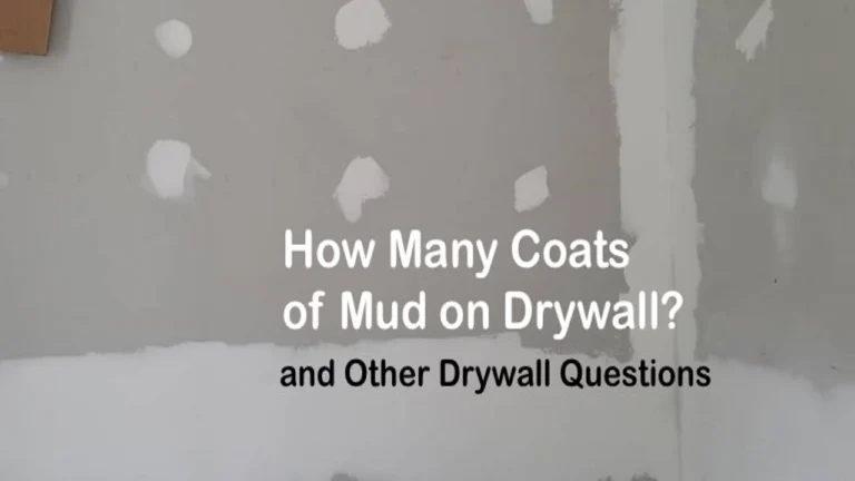 drywall mud how many coats