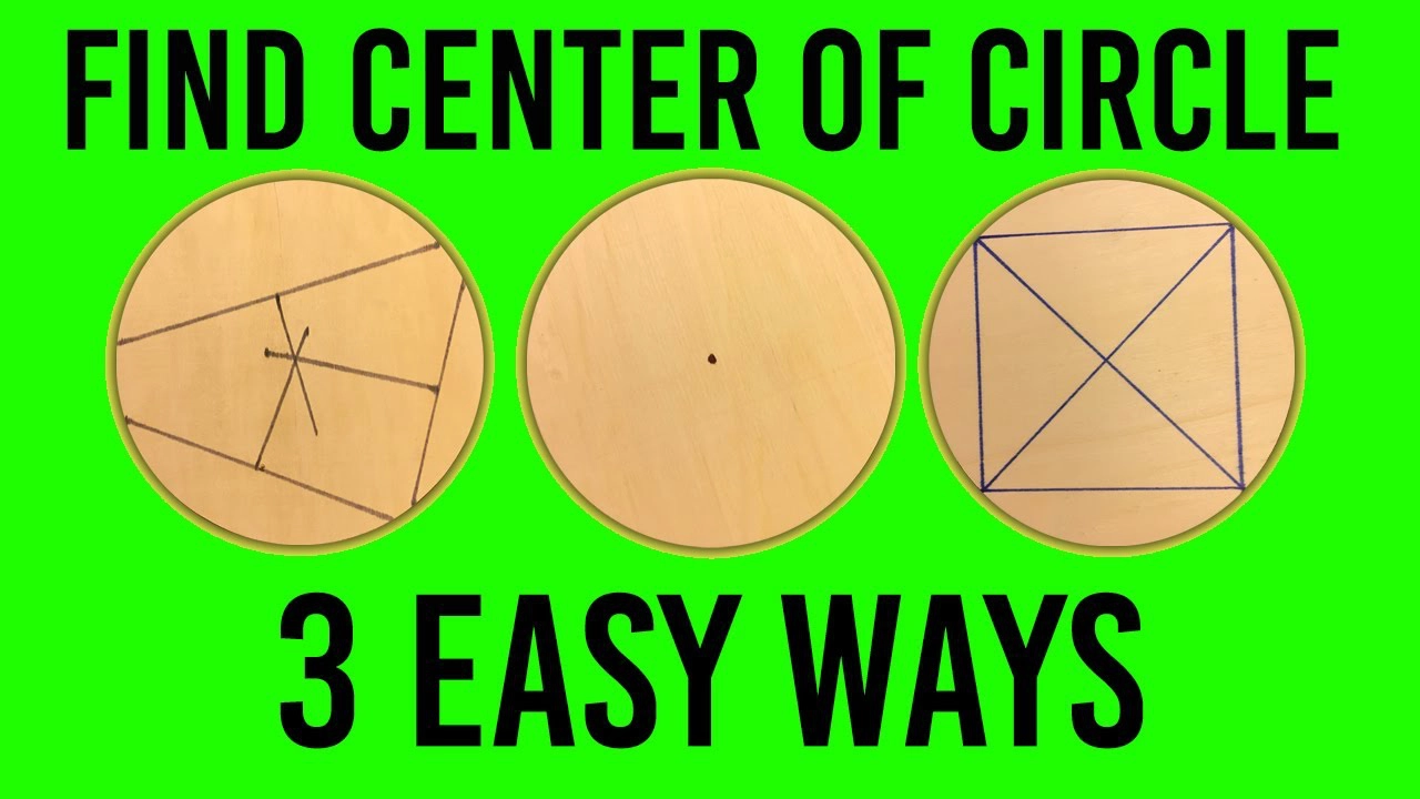 Find the Center of a Circle for Drilling