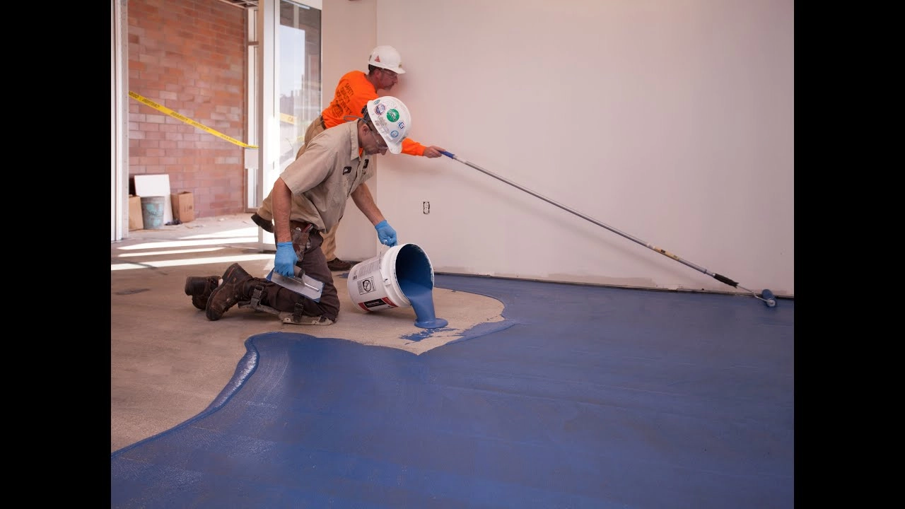 flooring adhesive with moisture barrier