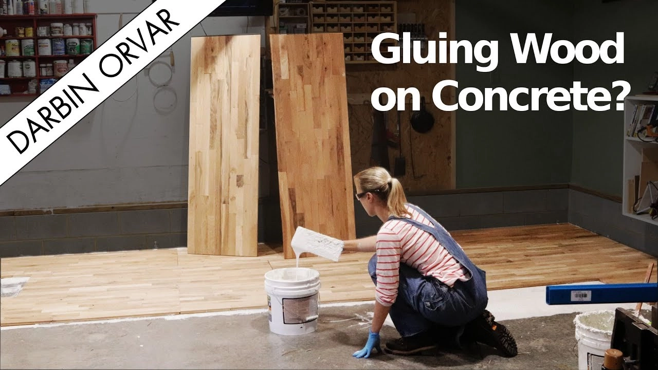 glue to concrete flooring