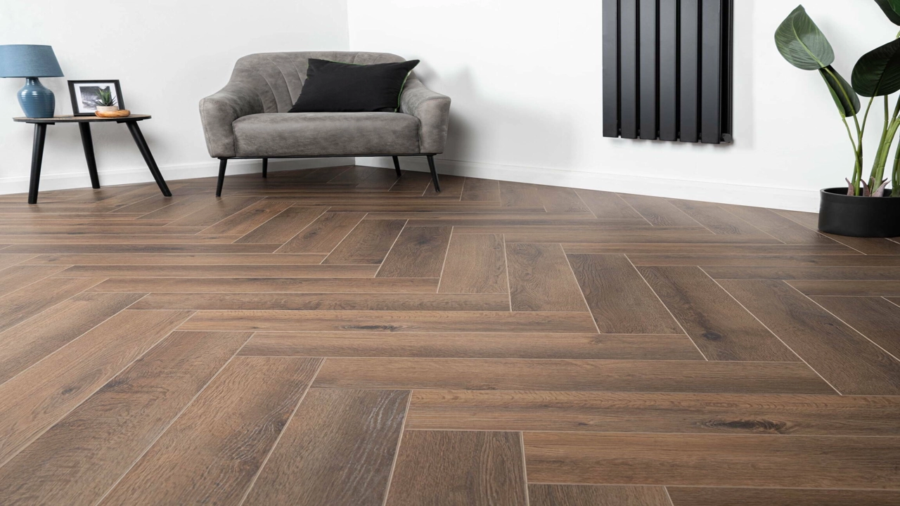 herringbone vinyl flooring