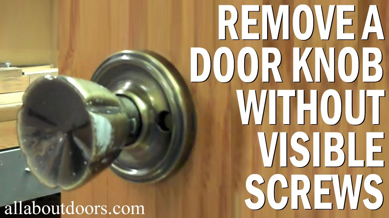 how do you remove old door knobs