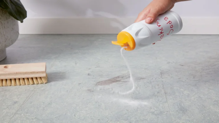 how to clean an old linoleum floor