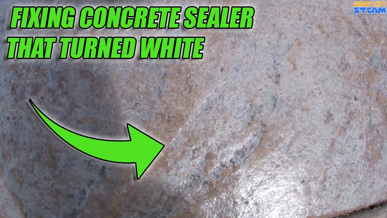 How to Fix Concrete Sealer Turned White