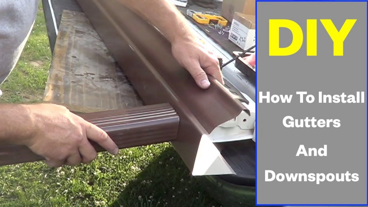 how to install gutter downspout