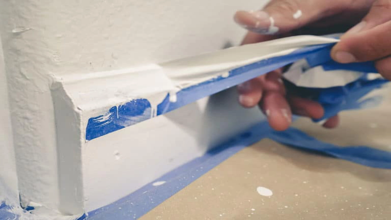 how to keep paint from bleeding under tape on textured walls