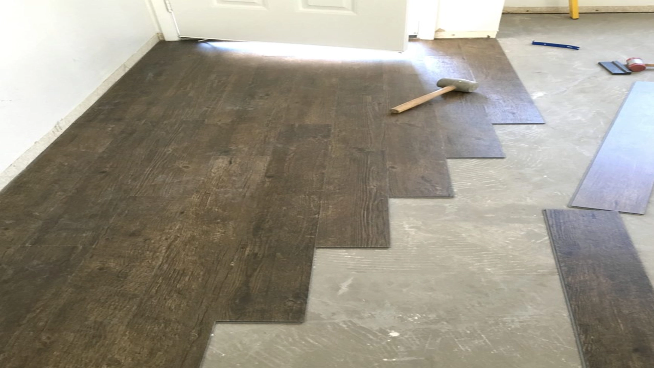 how to offset vinyl plank flooring