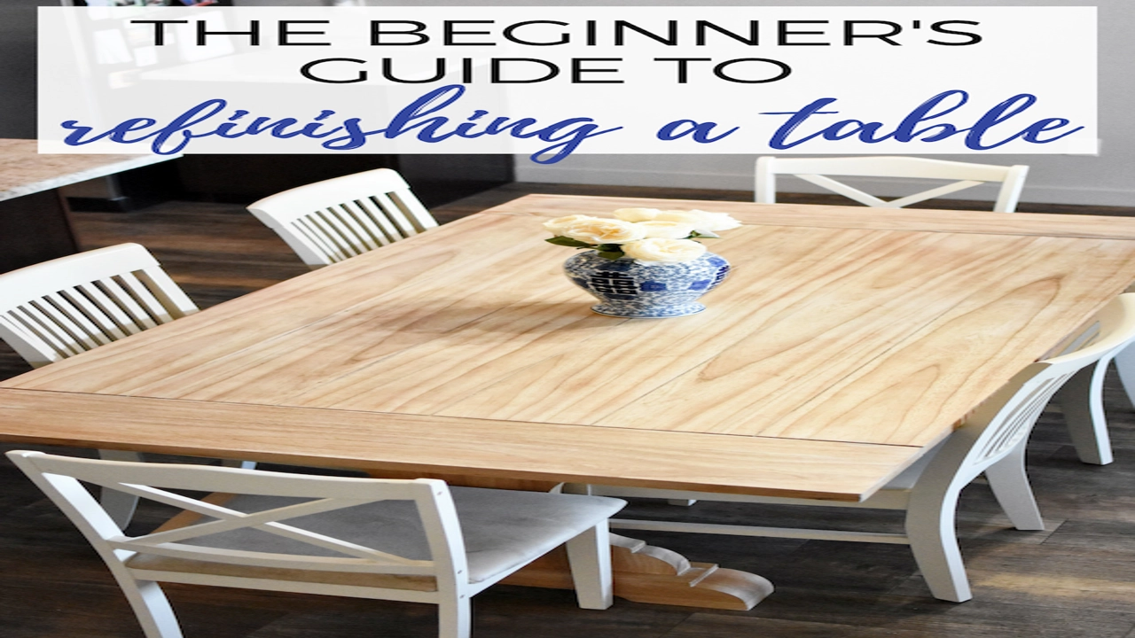 how to refinish a kitchen table