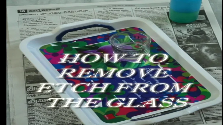 how to remove etching from glass