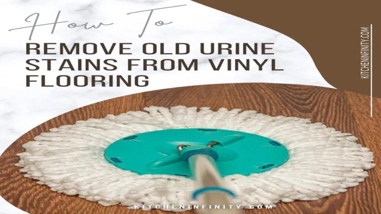 how to remove old urine stains from vinyl flooring