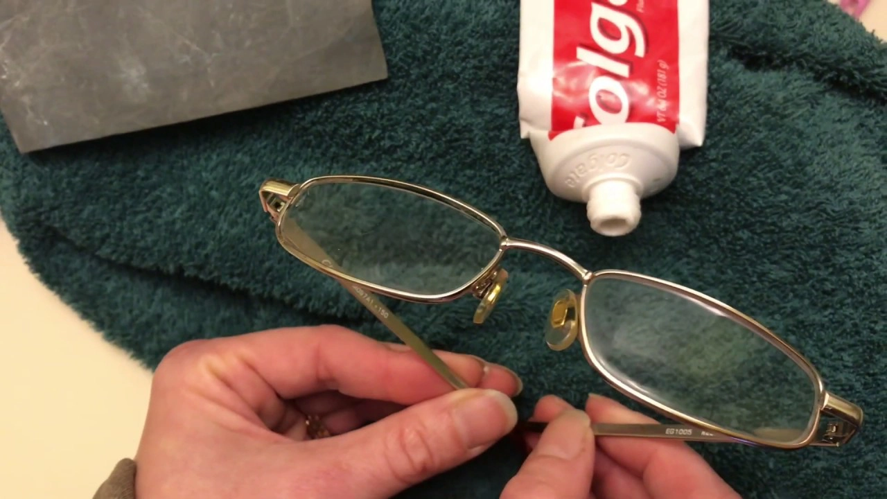 how to remove scratches from glasses