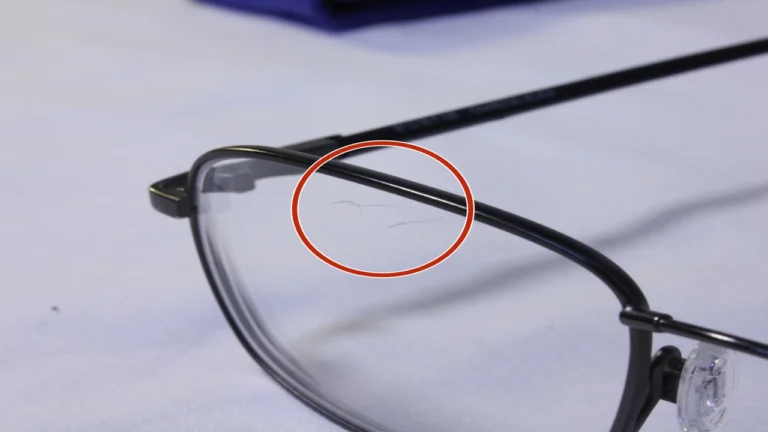 how to repair scratches on glasses