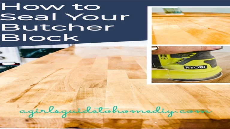 how to seal butcher block