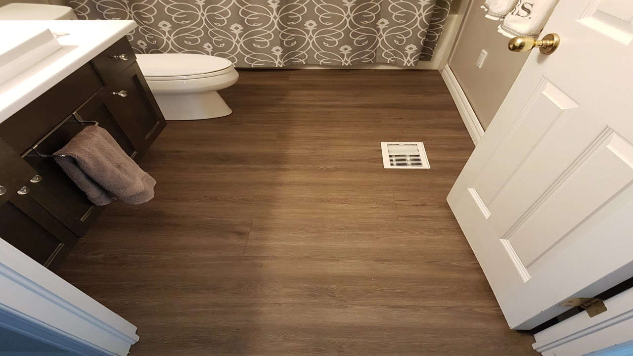 vinyl plank flooring bathroom