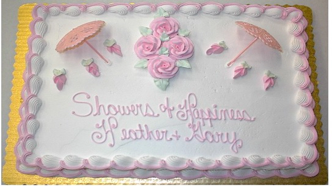 what to write on bridal shower cake