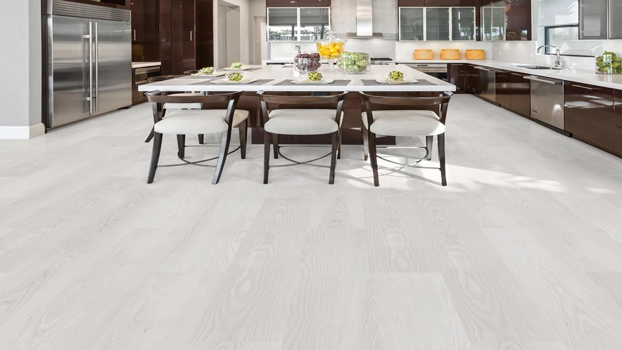 White Vinyl Plank Flooring SHOCK