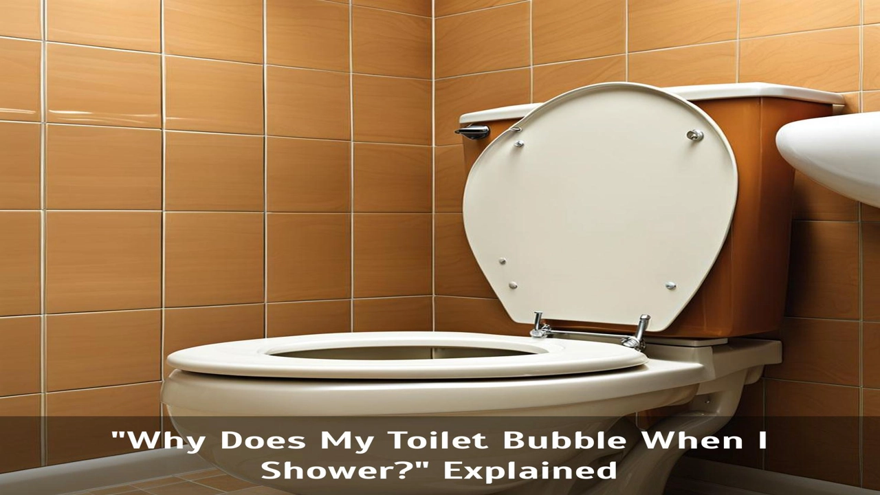 why does my toilet bubble when i take a shower